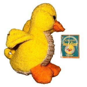Bath & Body Works Scrubby Buddies NEW Webster Duck Kids Loofah Plush RARE